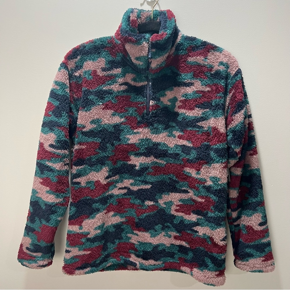 NWT! Eddie Bauer Multicolor Fleece Pullover